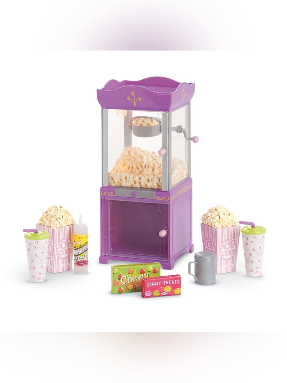 American Girl MOVIE POPCORN maker MACHINE for Dolls CANDY Drinks NEW IN BOX